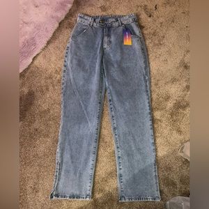 Straight leg jeans